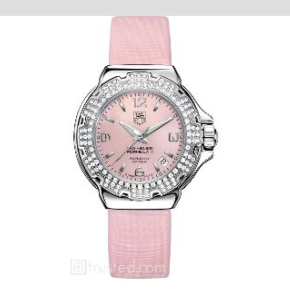 Rare TAG Heuer Formula 1 Professional Pink/Diamond
